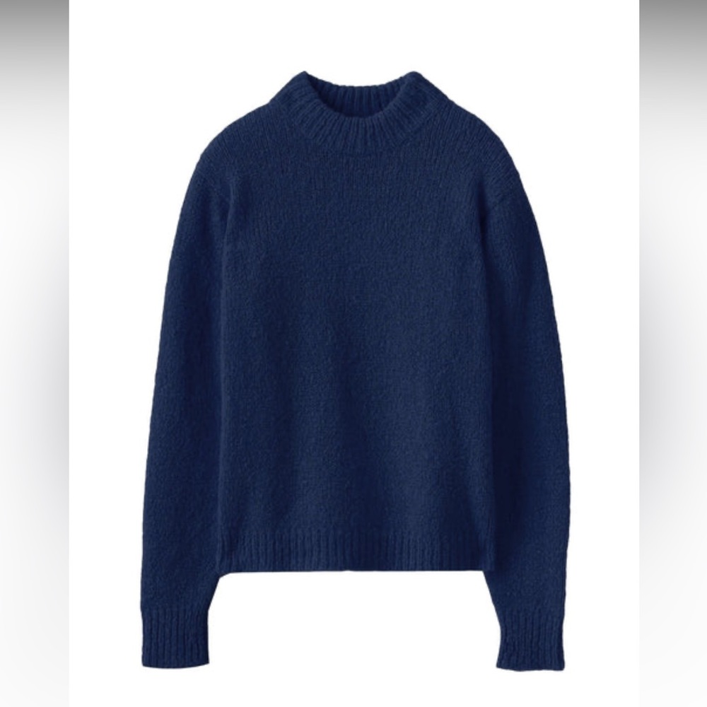 TIBI Cozette Mock Neck Alpaca Blend Sweater